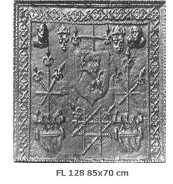 Kaminplatte Claude de valhay, 1572 geadelt
